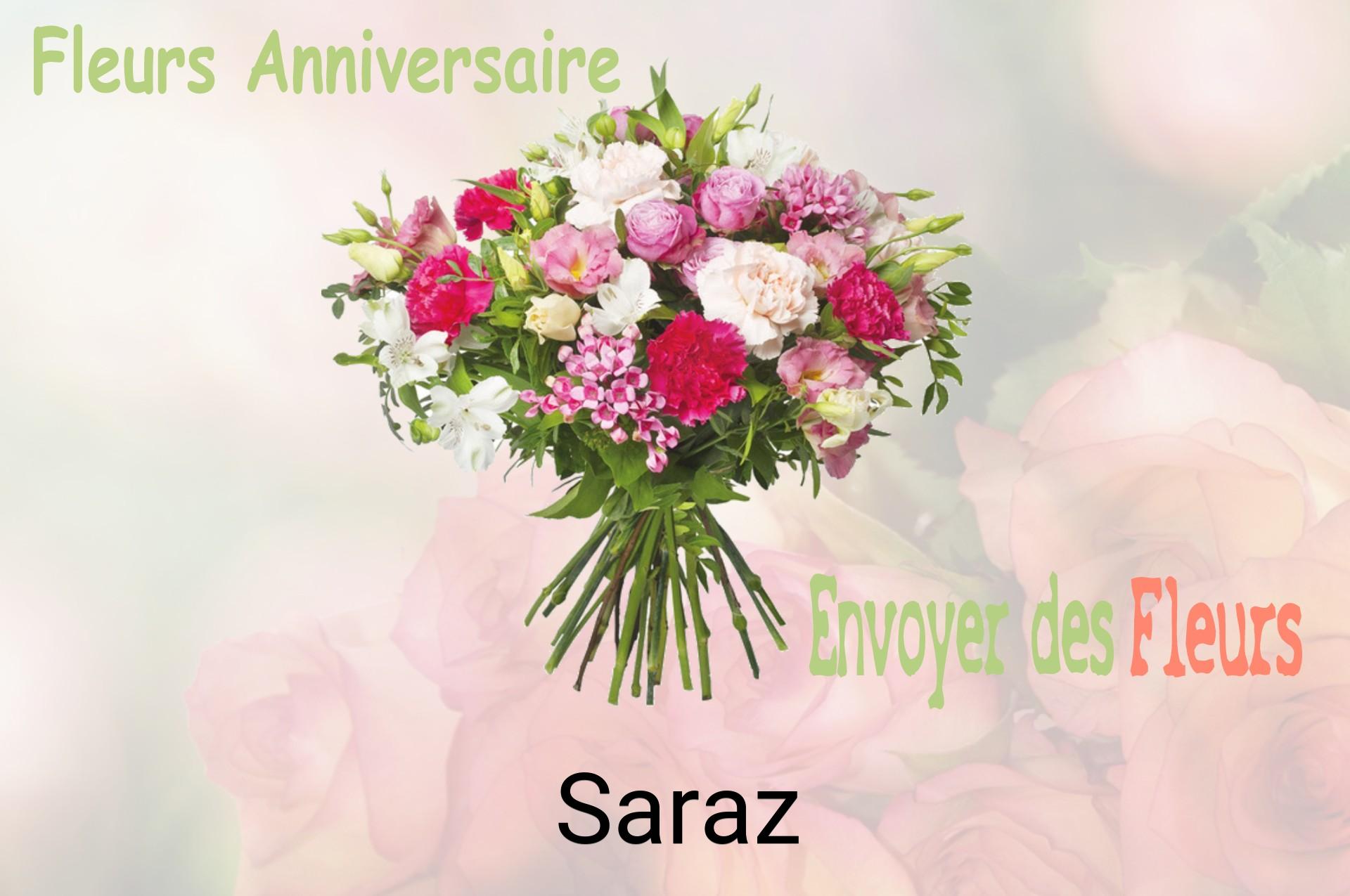 Bouquet de fleurs d’anniversaire livré à Saraz