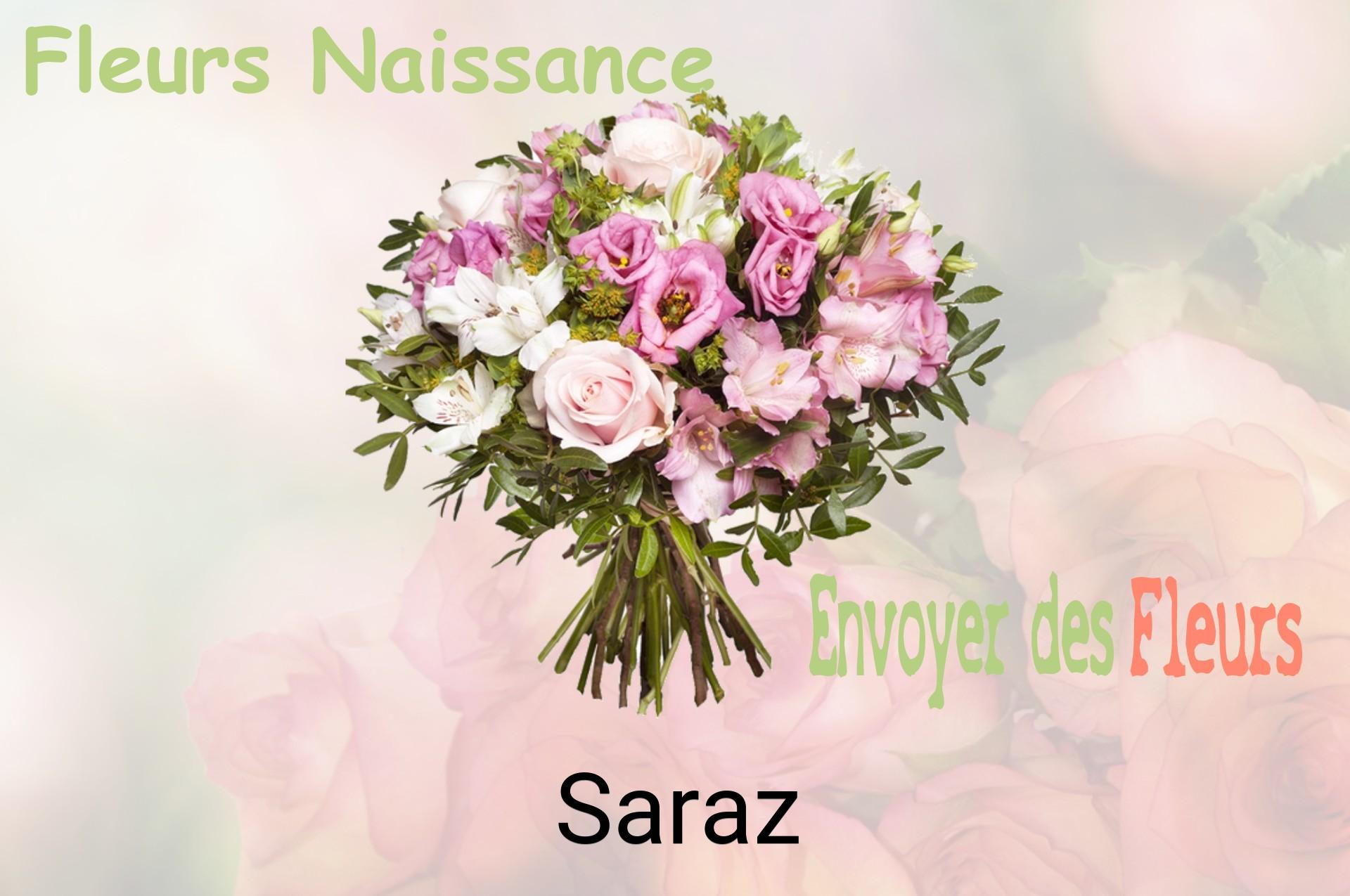 Bouquet de fleurs de naissance livré à Saraz